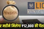 lic scheme You will get a pension of ₹ 12000 for life