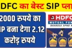 hdfc SIP investment of Rs 2000 became Rs 2.12 crore